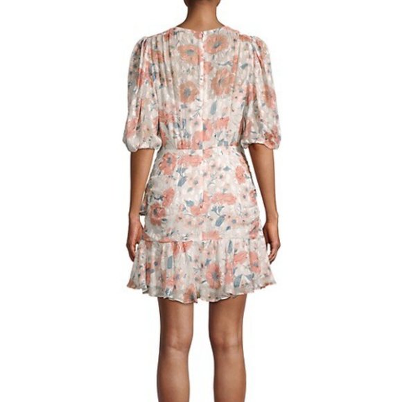 REBECCA TAYLOR Amelie Silk-Blend Floral Dress - Picture 2 of 8